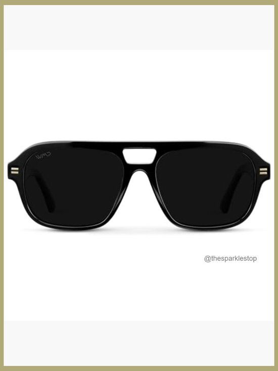 Acetate Frame Polarized Aviator Sunglasses with Double Bridge main image 7